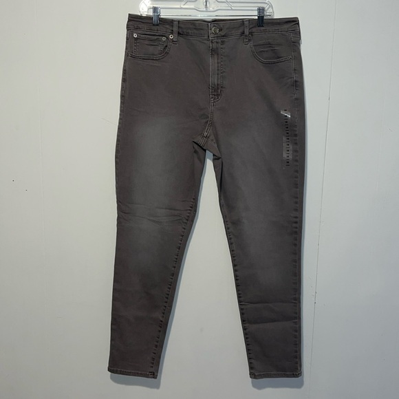 NWT American Eagle Gray Super Stretch High Rise Jeggins ZZ25 - Picture 1 of 7